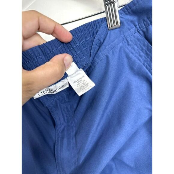 Croft & Barrow Shorts Womens Navy Blue High Waist Size 14 - Picture 8 of 8